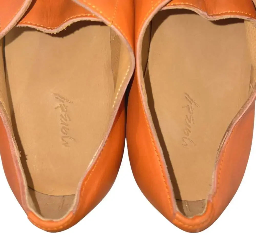 Marsell Grained Leather Derby Shoes US 11 EU 44 Mens Orange $795